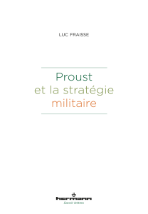 Proust et la stratégie militaire